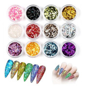 12 st Glitterpulver Glitter
