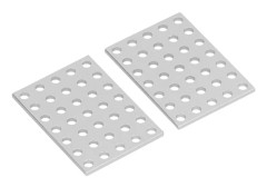 5-pack Rostskydd Stål Platt Reparationsplattor Hörnstag för Trärobotar
