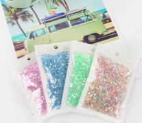 10g Crystal Nail Sequin 3mm 4mm Star Shape Sequins Paillettes for Nails Art Glitter,Wedding Decro confetti,Make up Accessories