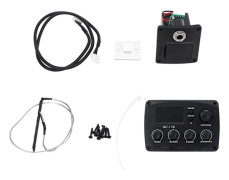 Gitarr pickup LCD-display tuner set kit instrument tillbehör ersättning för folk ClassicKLT-17B