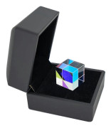 Dikroisk X-Cube Prisma RGB Dispersionsprisma för Fysik och Dekoration med Förvaringslåda