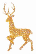 (pow yeah!) Utomhus Julfigur LED Skidåkande Älgar Trädgårdsdekoration Ornament 35cm, Helt Ny B
