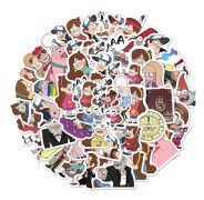 Gravity Falls klistermärken 50 st tecknad anime vinyl dekaler för barn vuxna som dekoration för bärbar dator motorcykel skateboard bil rum. Gravity Falls