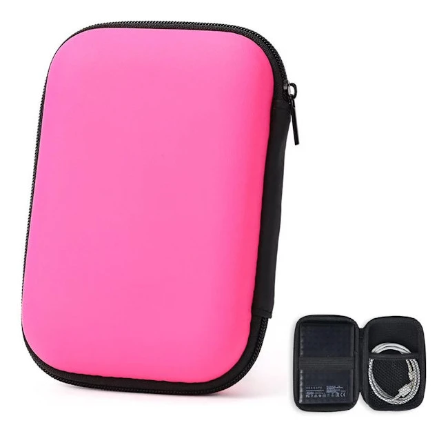 ING 2,5-tums EVA Hårddiskfodral - 14x10x4 cm - SSD Hårddiskfodral Skydd - Powerbank Skyddsfodral