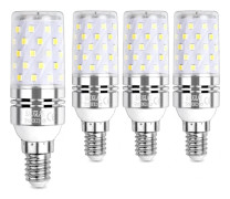 LED Majslampa 12W, motsvarar 100W glödlampa, E14, 6000K kallvitt ljus, 1200lm, 4-pack