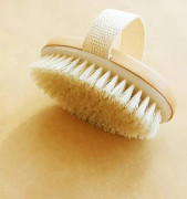 Torrborste Kroppsborste Exfolierande Borste Naturlig Borstbadborste Tar Bort Död Hud Toxiner Celluliter, Exfolierar