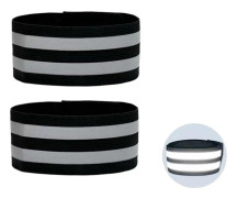 Byxklämmor, Elastiskt Reflexband, Reflexband med Kardborreknäppning, Byxskydd för Cyklister