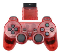 Svart Trådbunden Gamepad för PS2-konsol med Dubbel Vibration, Plug and Play