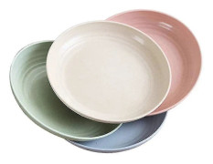4-pack 20 cm Vetetråds-tallrikar Mikrovågsugns- och diskmaskinsäkra FTD