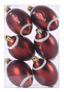 Julgranskulor Set 6 cm Sportbollar med tema Julgransprydnader Hängen för juldekoration