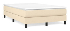 Maison Exclusive - Sängbotten med ribbor och cremefärgad madrass 120x190 cm tyg