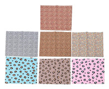 Leopardmönstrat Quiltningsmaterial 500 cm Brett Mjukt Andningsbart Lättviktigt Multifunktionellt Hantverk DIY Material Blandade Stilar