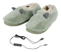 Justerbar Temperatur 27/45 Elektriska Skor USB Vinter, Plysch Fotvärmare, Europeisk Storlek 40/41