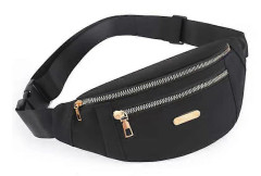 Casual midjeväska för män och kvinnor, crossbody-väska, slitstark och mångsidig axelväska med frontspänne [HK]