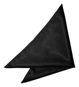 【YD】Men's Handkerchief, Italian Square Satin Handkerchief for Formal Wear, Solid Color Handkerchiefs for Suit Pockets (Black)