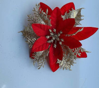 2 Christmas Ornaments Gold Pink Flower Rattan Wreath Ornament Flower Doors And Windows Christmas Flo