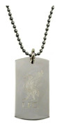 Liverpool ID-bricka Engraved med kedja