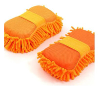 2pcs Coral Sponge Car Washer Sponge Cleaning Car Care Detailing Brushes Washing Sponge Auto Gloves Styling Cleaning Supplies Orange