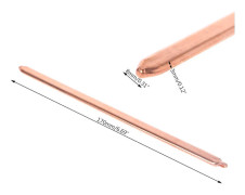 Koppar Platt Värmeledningsrör för Kylning av Laptop CPU GPU Kylfläns 170mm x 8mm x 3mm