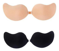 2 Pairs Strapless Sticky Bra Invisible Lift Up Backless Bra Adhesive Push Up Bra For Womens Cup B