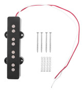 Pro Elektrisk Bas Öppen Typ Noiseless Stall Pickup För 4 Strängar Jazz Bas Jb Stil, Svart 95x18.3Mm