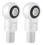 Par 10 mm hål luftstötdämpare adapter dämpare höjdökning för motorcykel ATV terrängfordon (Typ A Silver 75 mm/3 tum)