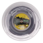 Polyester Tennisracketsträng 1,25 mm med dubbelribbat mönster, hållbar, 200M, silvergrå