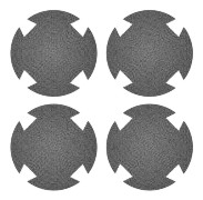 2 st/4 st Konsolfläkt Damfilter för Slim Spelkonsol Internt Dammtätt Nät Skydd Kylfläkt Dammskydd Flerfärgad[D] 4 pieces