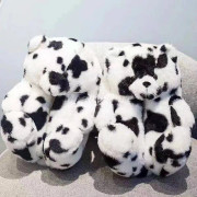 Nallebjörnstofflor, plyschfodrade, förtjockade bomullsfodrade tofflor för hemmabruk 24cm Children's (30-36)