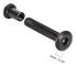 Skruvstolpe Passar För 5/16\"(8mm) Håls Dia, Hane M6x40mm Bindningsbultar Läderfäste Kolstål Svart 10 Set