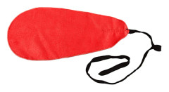 Saxofonrengöringsduk A Shape Cloth Cleaner Tool Tillbehör för Piccolo Flute Sax Red