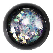 Nagelkonst Dekoration Sexangle Stjärna Glitter Oregelbundna Paljetter Manikyr Dekoration Blå