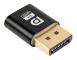 2 st 4k Displayport Dummy Plug Dp Virtuell Display Adapter Edid Headless Ghost Emulator Desktop Acc