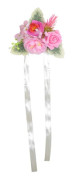 Rose handledsarmband brud handledsblommor ROSA Pink