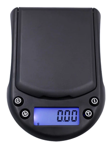 500g/0,1g 200g/0,01g Smyckesvåg Hög Precision Energisparande ABS Koncis Design Digital Fickvåg för Kök 500g-0.1g
