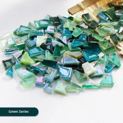 DIY Mosaik Fragment Oregelbunden Form Handgjord Sten Jade - Perfekt