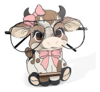 Kreativ Djur Glasögonbåge Tecknad Katt Solglasögon Display Ram Glasögon Förvaringsram Handskuren Hushålls Trädekoration 3D Bow cow