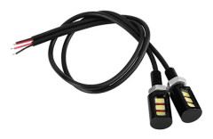 2x 12V Universal Bil Motorcykel Registreringsskylt Skruv Bult Ljuslampa Vit LED