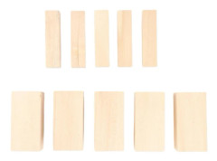 10-pack Lindträ Snittblock Kit Täljningsämnen Nybörjare Obehandlade Trä Täljningsblock Carv