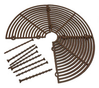 Multifunktionell växtkruka Raster Justerbar Slitstark Blomkruka Cover för trädgårdens innergårdsbalkong Brown 52cm