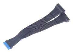 Moderkort USB 3.0 19PIN Header 1 till 2 förlängningsdelarkabel
