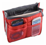 Portabel Multifunktionell Dubbel Dragkedja Förvaringsväska Kosmetik Organizer Hållare