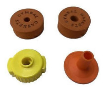 Gul Cymbal Skydd Bomull Filt Svamp Pad Cymbal Snabbfäste Lock Snabbfäste Trumset Tillbehör