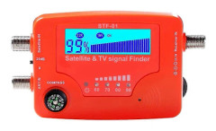 2 i 1 Satellit-TV Signal Finder LCD Digital TV Antenn Signalstyrka Signalmätare med Kompass