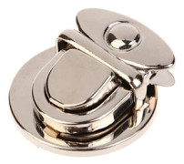 DIY Metal Lås Case Spänne Spänne För Handväskor Axelväskor Silver S