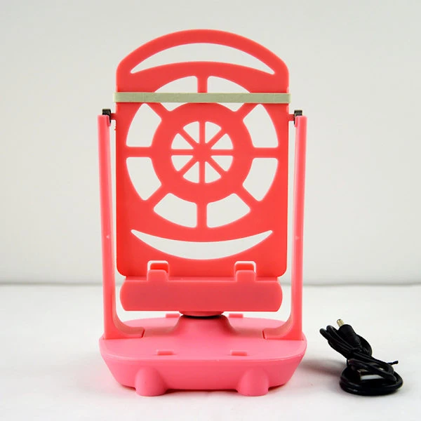 Telefon swing stativ, kompatibel med Pet GO telefon pedometer, stöder två telefoner, rosa.