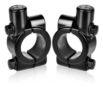 2 st motorcykelbackspegelhållare för 22 mm styrfäste - för 10 mm sidospegel