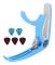 ABS Snabbkoppling Gitarr Capo Set 5 st Ukulele Mandolin Banjo Capo Blå