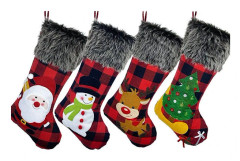 IC BearFun Julstrumpor, Stora 4-pack 18" Julstrumpor
