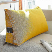 Triangulär Sängkilkudde, Ryggstöd Ryggstöd Läskudde - Perfekt Yellow 90*35*20cm